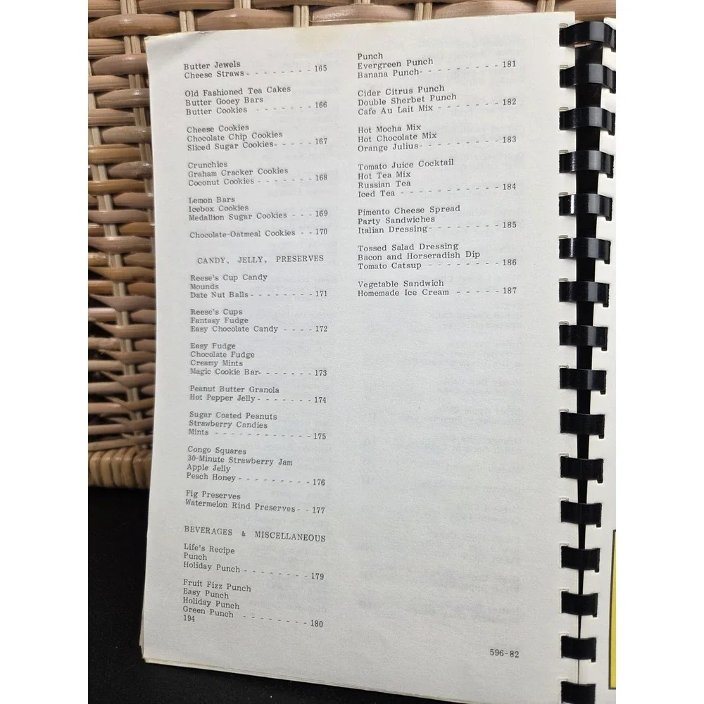 Love Joy United Methodist Church Cookbook Recile Book 1982 Troy, NC
